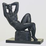 1925 Large Seated Nude 79cm